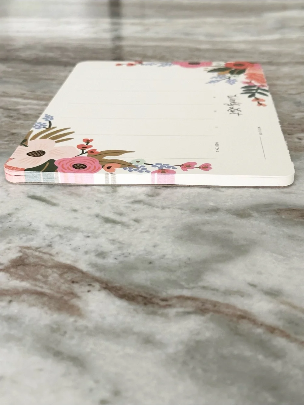 Anthropologie Rifle Paper Co. Floral Weekly Desk Notepad Planner - Mouse Pad